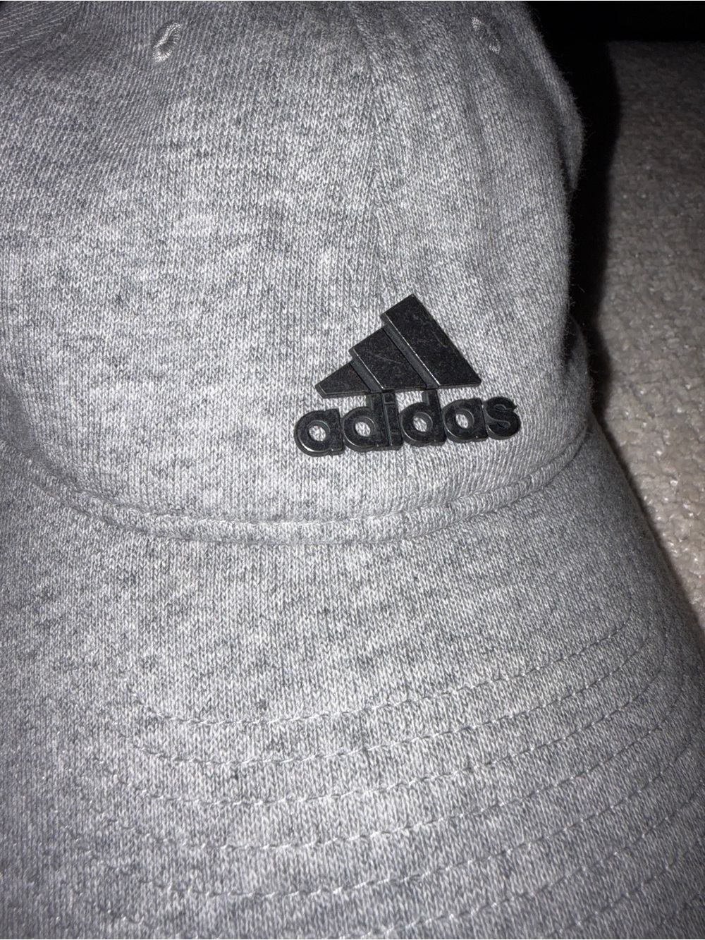 Adidas Gray Baseball Cap | Athletic Adjustable Hat